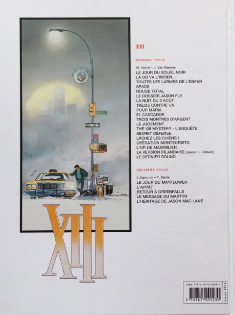 Verso de l'album XIII Tome 4 SPADS