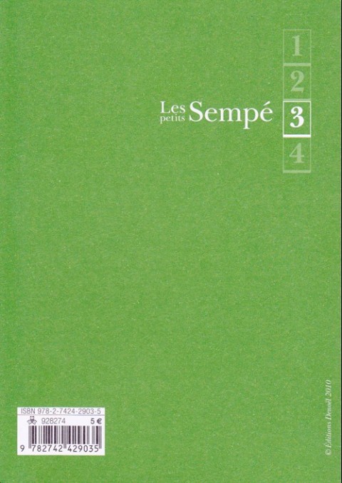 Verso de l'album Les petits Sempé Tome 3