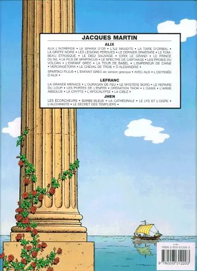 Verso de l'album Alix Tome 20 Ô Alexandrie