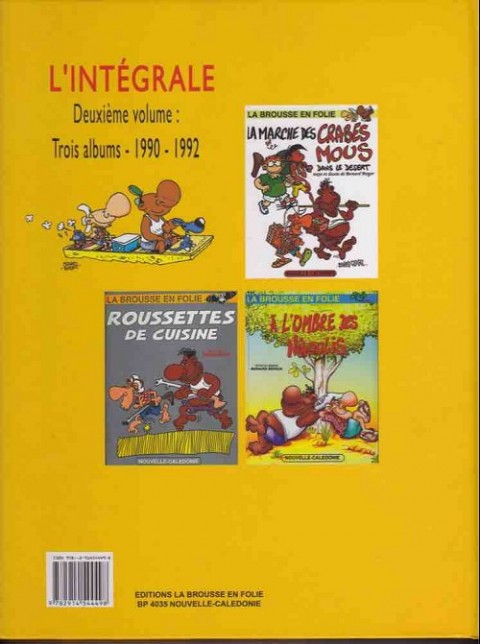 Verso de l'album La brousse en folie Tome 2 1990-1992