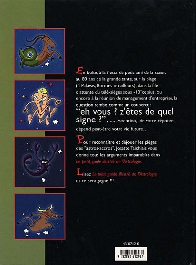 Verso de l'album Le Petit Guide humoristique ... Le Petit Guide illustré de l'Astrologie
