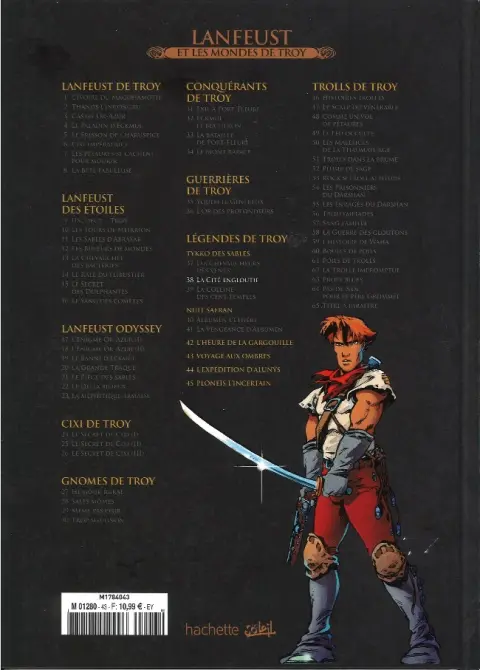 Verso de l'album Lanfeust et les mondes de Troy Tome 38 Tykko des sables - La cité engloutie