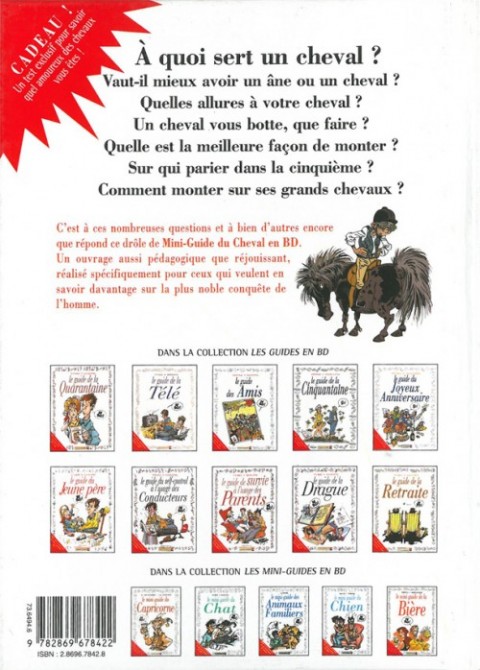 Verso de l'album Le Mini-guide ... Tome 19 Le mini-guide du Cheval