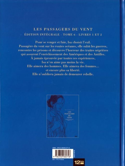 Verso de l'album Les Passagers du vent Édition Intégrale Tome 6 - Livres 1 et 2