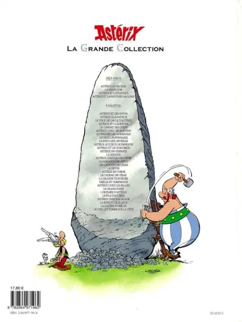 Verso de l'album Astérix La Grande Collection Tome 32 Astérix et la rentrée gauloise