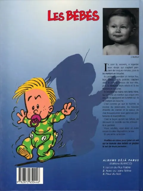Verso de l'album BB de BD / Les Bébés Tome 4 Crimes & châtiments