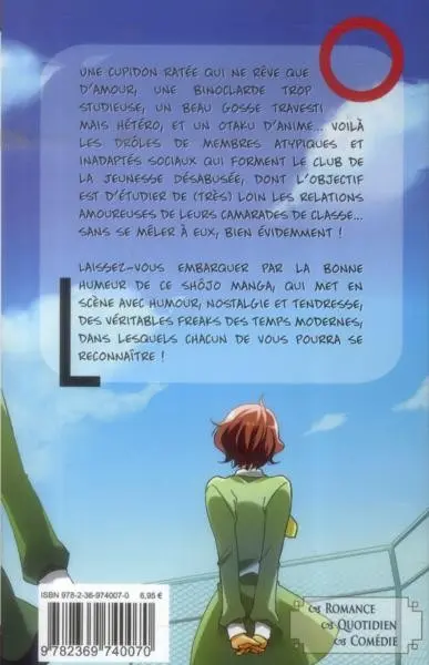 Verso de l'album Bienvenue au club Tome 1