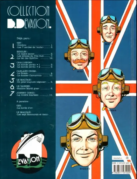 Verso de l'album Biggles Tome 3 Le Bal des Spitfire