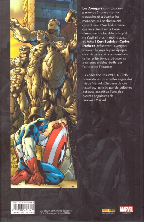 Verso de l'album Avengers