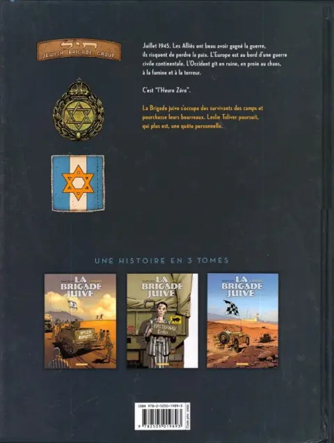 Verso de l'album La Brigade juive Tome 2 TTG
