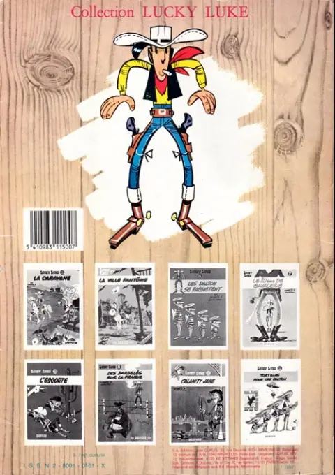 Verso de l'album Lucky Luke Tome 22 Les Dalton dans le blizzard