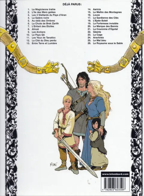 Verso de l'album Thorgal Tome 1 La Magicienne trahie