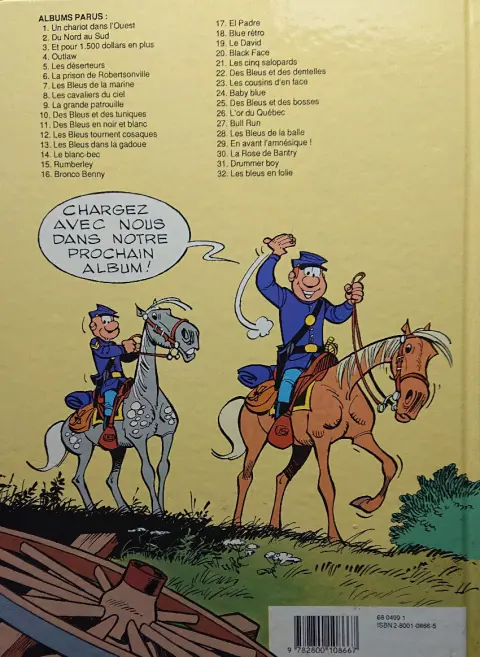 Verso de l'album Les Tuniques Bleues Tome 9 La grande patrouille