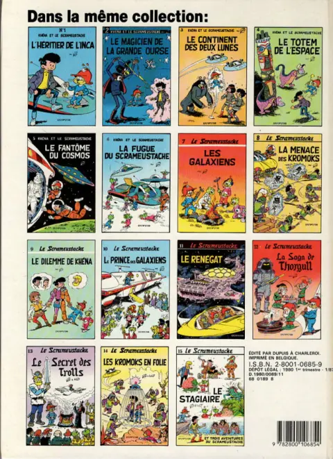 Verso de l'album Le Scrameustache Tome 8 la menace des kromoks