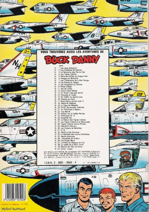 Verso de l'album Buck Danny Tome 26 Le retour des tigres volants