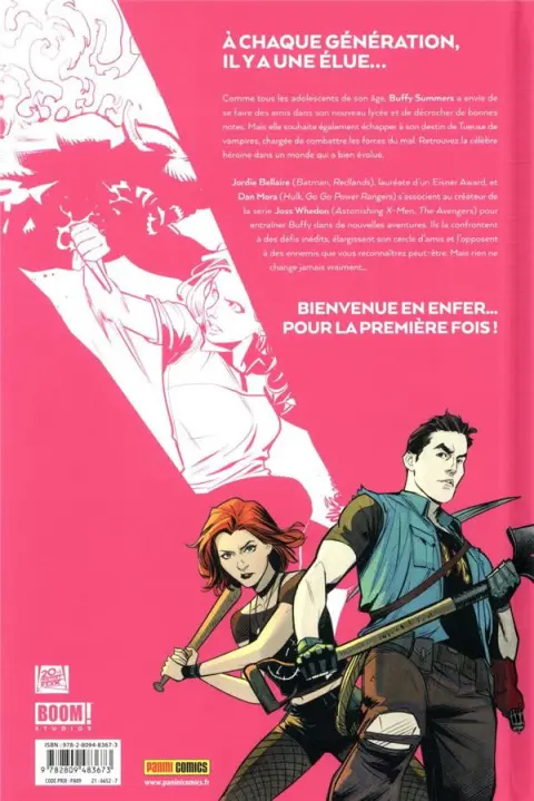 Verso de l'album Buffy contre les vampires 1 L'enfer du lycée
