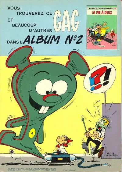 Verso de l'album César et Ernestine Tome 1 L'école des gags