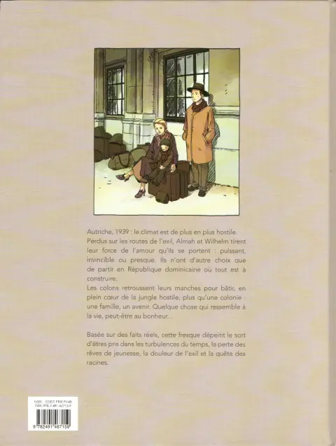 Verso de l'album Les déracinés