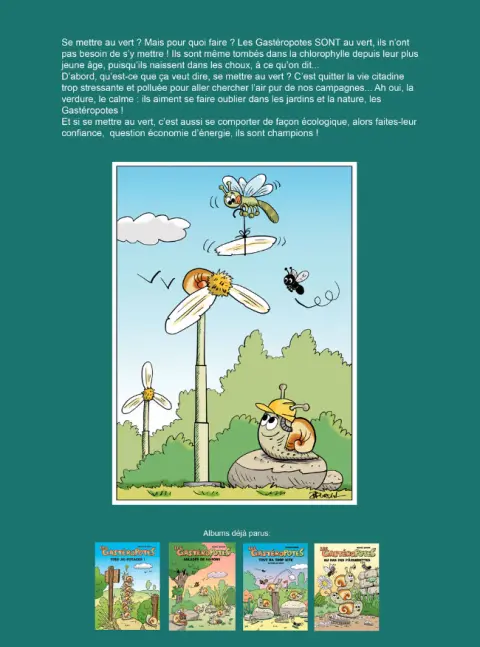 Verso de l'album Les GastéroPotes Tome 5 Les GastéroPotes se mettent au vert