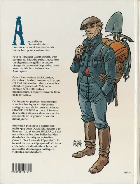 Verso de l'album Chasseurs d'or Cœur de gris - Jack London