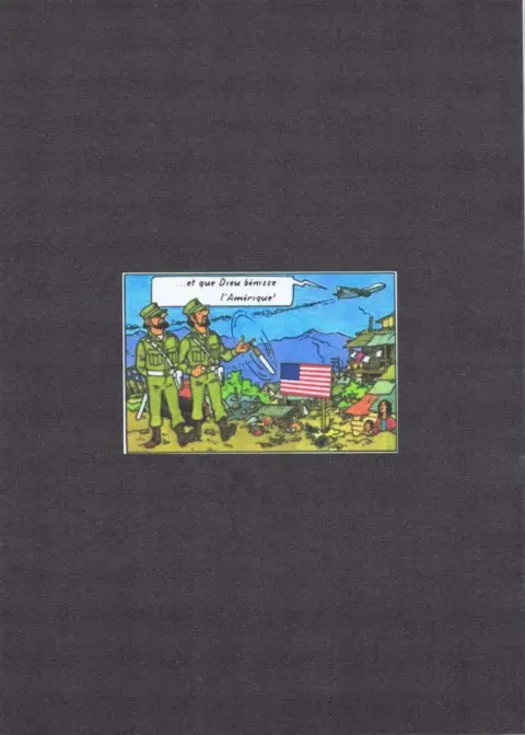 Verso de l'album Tintin Tintin en Irak