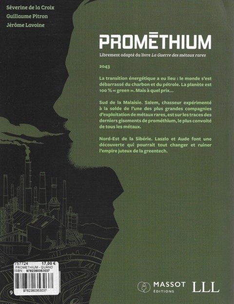 Verso de l'album Prométhium