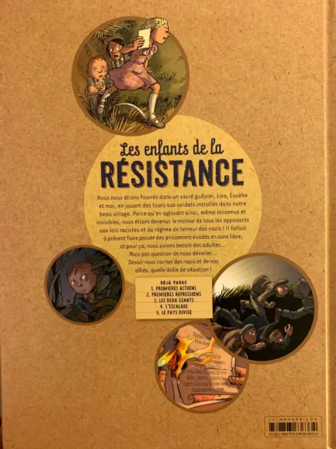 Verso de l'album Les Enfants de la Résistance Tome 2 Premières répressions