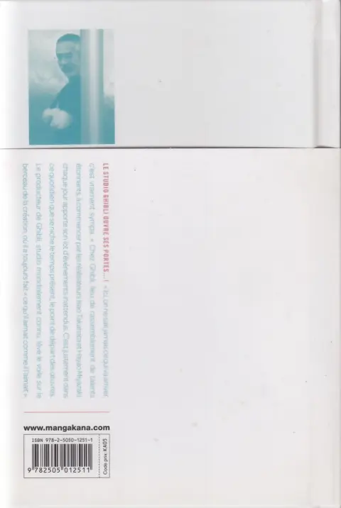 Verso de l'album Dans le studio Ghibli Travailler en s'amusant