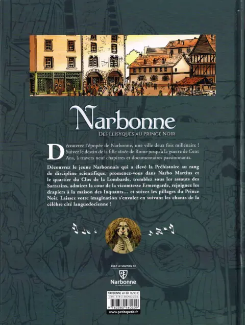 Verso de l'album Narbonne 1 Des Élisyques au Prince Noir
