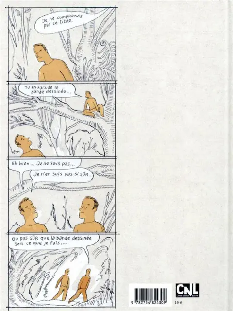 Verso de l'album J'aurais voulu faire de la bande dessinée