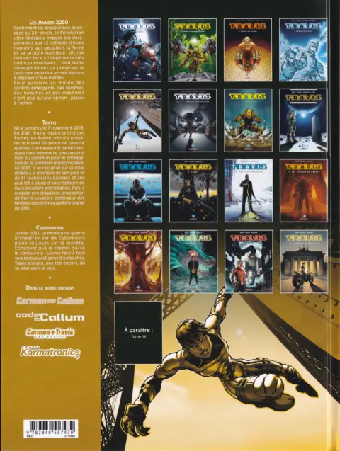 Verso de l'album Travis Tome 5 Cybernation