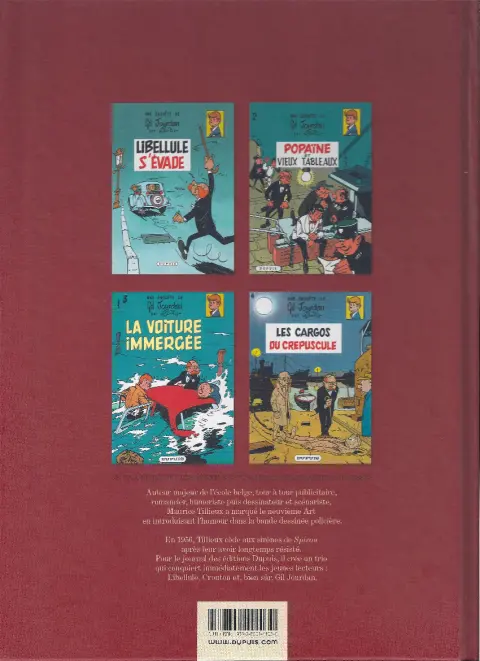 Verso de l'album Gil Jourdan Intégrale Tome 1 L'intégrale 1