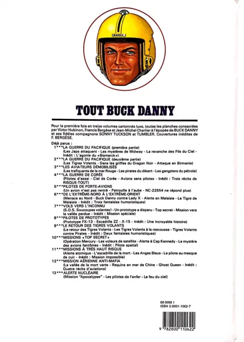 Verso de l'album Tout Buck Danny Tome 4 La Guerre de Corée