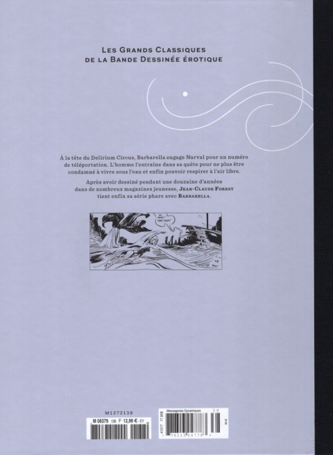 Verso de l'album Les Grands Classiques de la Bande Dessinée Érotique - La Collection Tome 138 Barbarella - tome 2