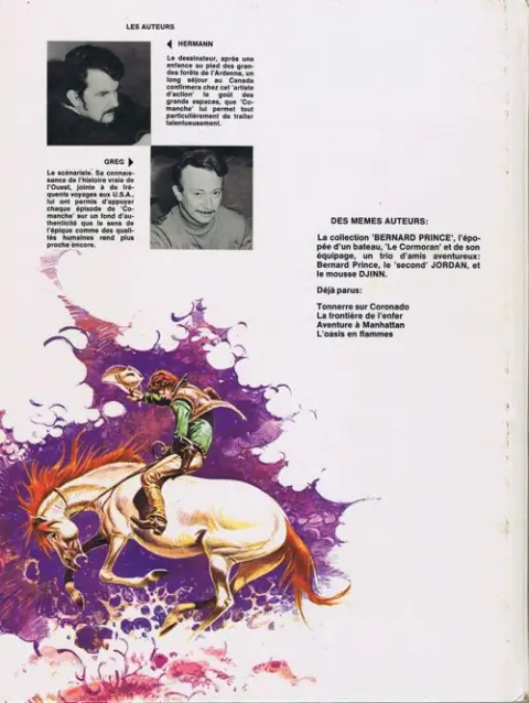 Verso de l'album Comanche Tome 1 Red Dust