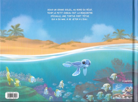 Verso de l'album Jusqu'au récif Première vague