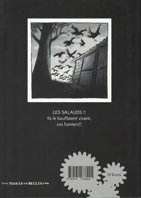 Verso de l'album Le Corbeau et autres meurtres noirs