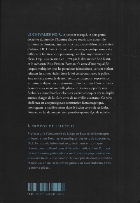 Verso de l'album Batman - Une légende urbaine