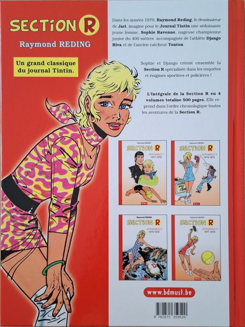 Verso de l'album Section R Intégrale 4 1977-1979