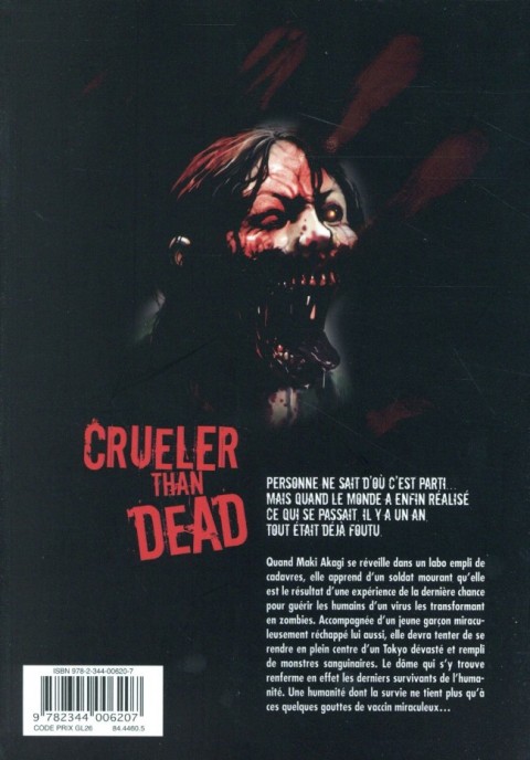 Verso de l'album Crueler than dead 1