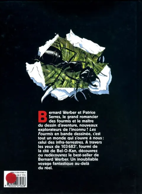 Verso de l'album Les Fourmis