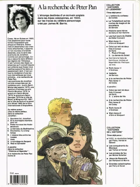 Verso de l'album A la recherche de Peter Pan Tome 1