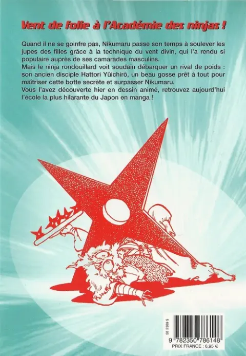 Verso de l'album L'Académie des Ninjas Tome 2