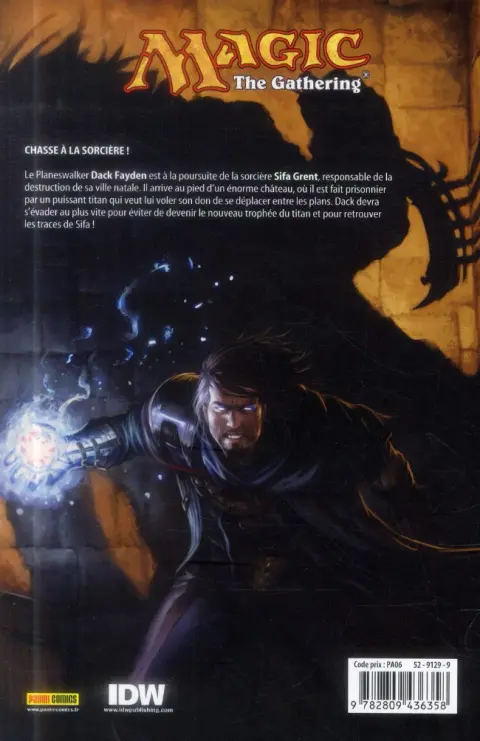 Verso de l'album Magic : The gathering Tome 2 Le voleur de sorts