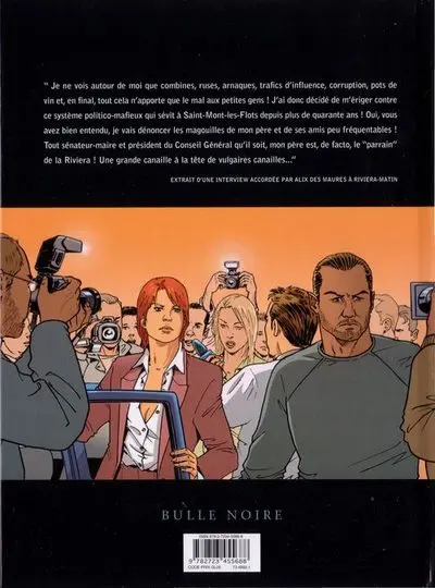 Verso de l'album Mortelle riviera Tome 2 L'élue