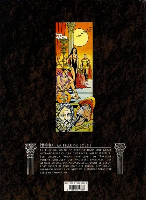 Verso de l'album Phèdre La Fille du soleil