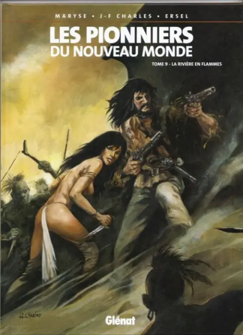 Couverture de l'album Les Pionniers du Nouveau Monde Tome 9 La rivière en flammes