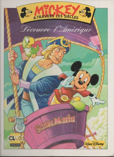 Couverture de l'album Mickey à travers les siècles Tome 15 Mickey découvre l'Amérique