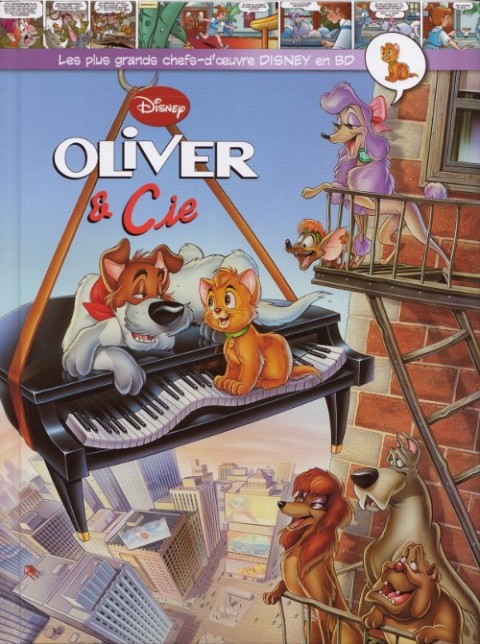 Couverture de l'album Les plus grands chefs-d'œuvre Disney en BD Tome 38 Oliver & Cie