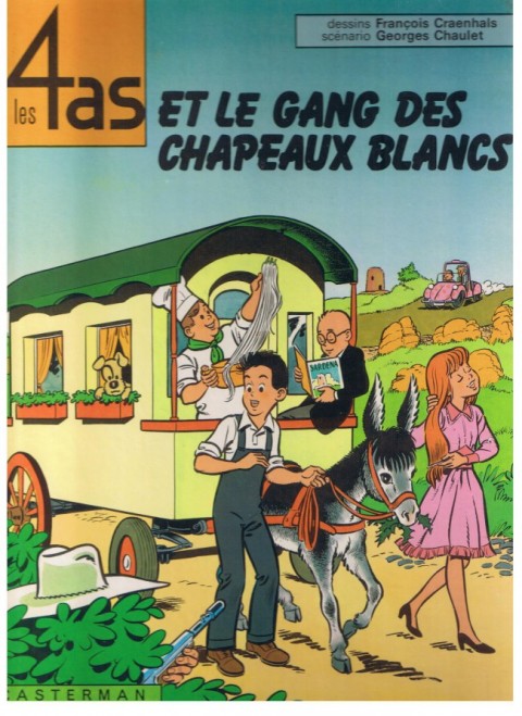 Couverture de l'album Les 4 as Tome 15 les 4 as et le gang des chapeaux blancs